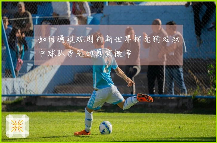 如何通过规则判断世界杯竞猜活动中球队夺冠的真实概率